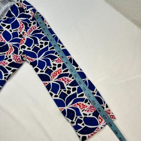 Diane Von Furstenberg DVF Julian Two Wrap Dress Blue Printed Viscose 10 - Picture 6 of 11